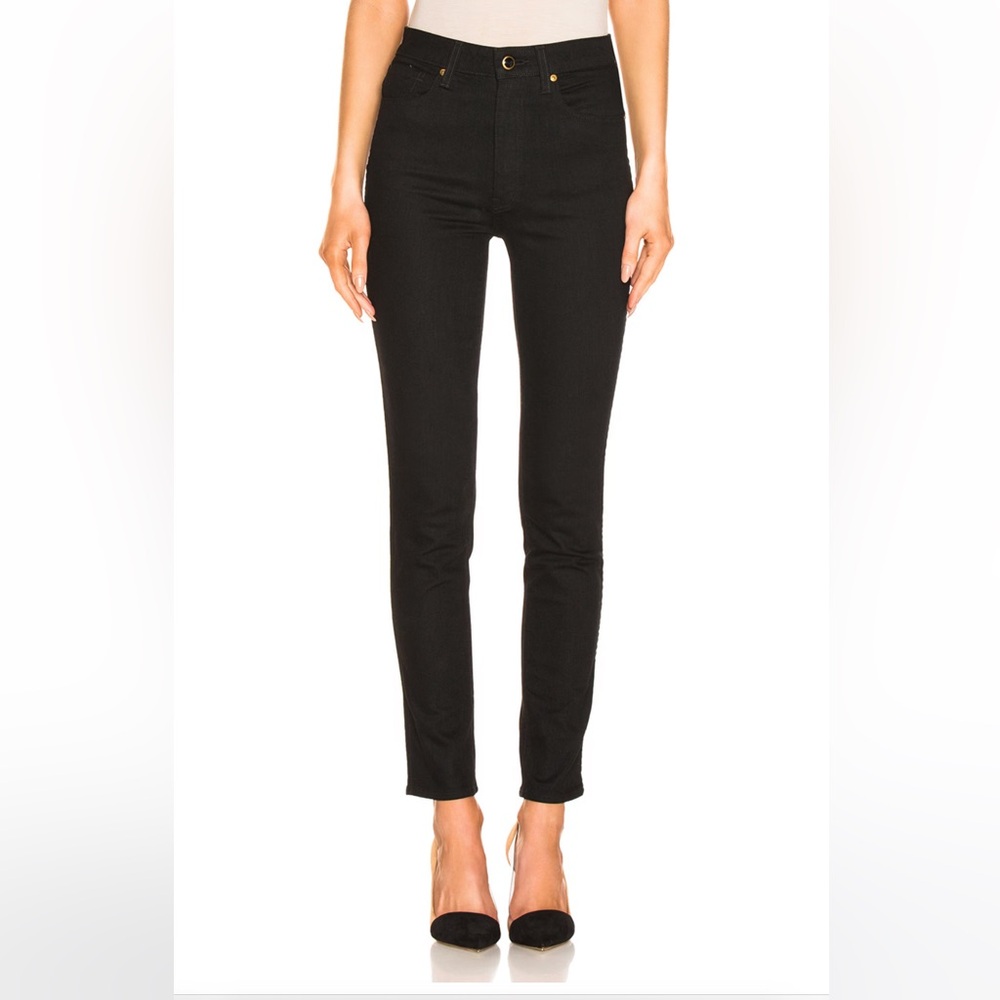 Khaite Vanessa High Rise Straight Jeans